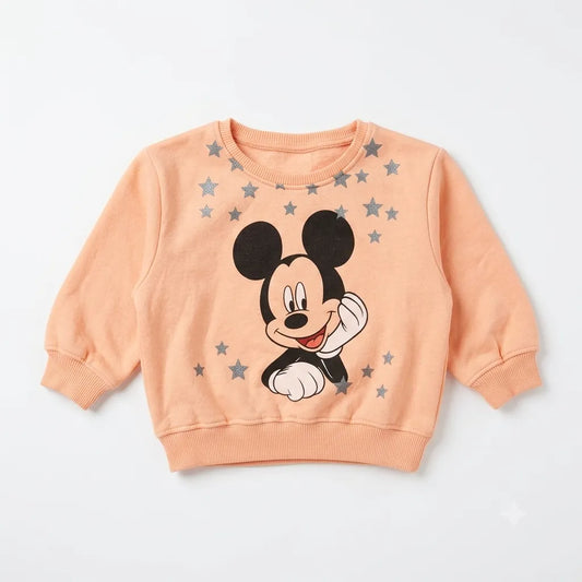 Zara Baby Girl's Peach With Stars Sweatshirt   | Zara in Lebanon