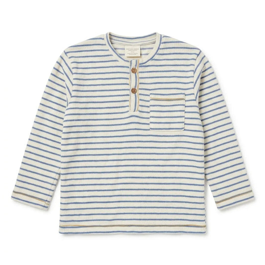 Zara Boy's Cream /Blue Striped  Long Sleeve  Blouse | Zara in Lebanon