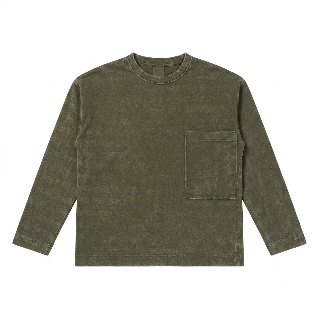 Zara Boy's Washed Olive Green Long Sleeve  Blouse | Zara in Lebanon