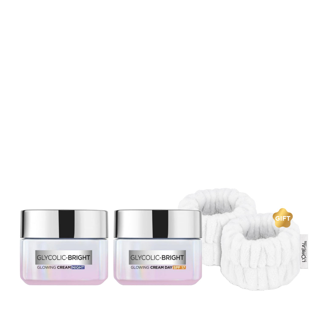 '-20% FREE Wrist Band L'Oreal glycolic bright day + night cream 50ml - Medaid International