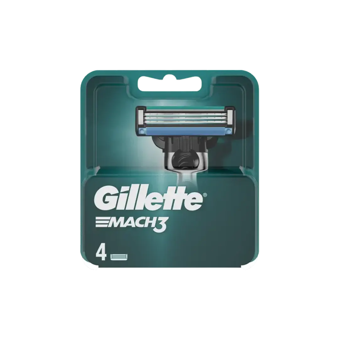 Gillette Mach 3 Extra Replacement Blade - 4Pcs - Medaid International