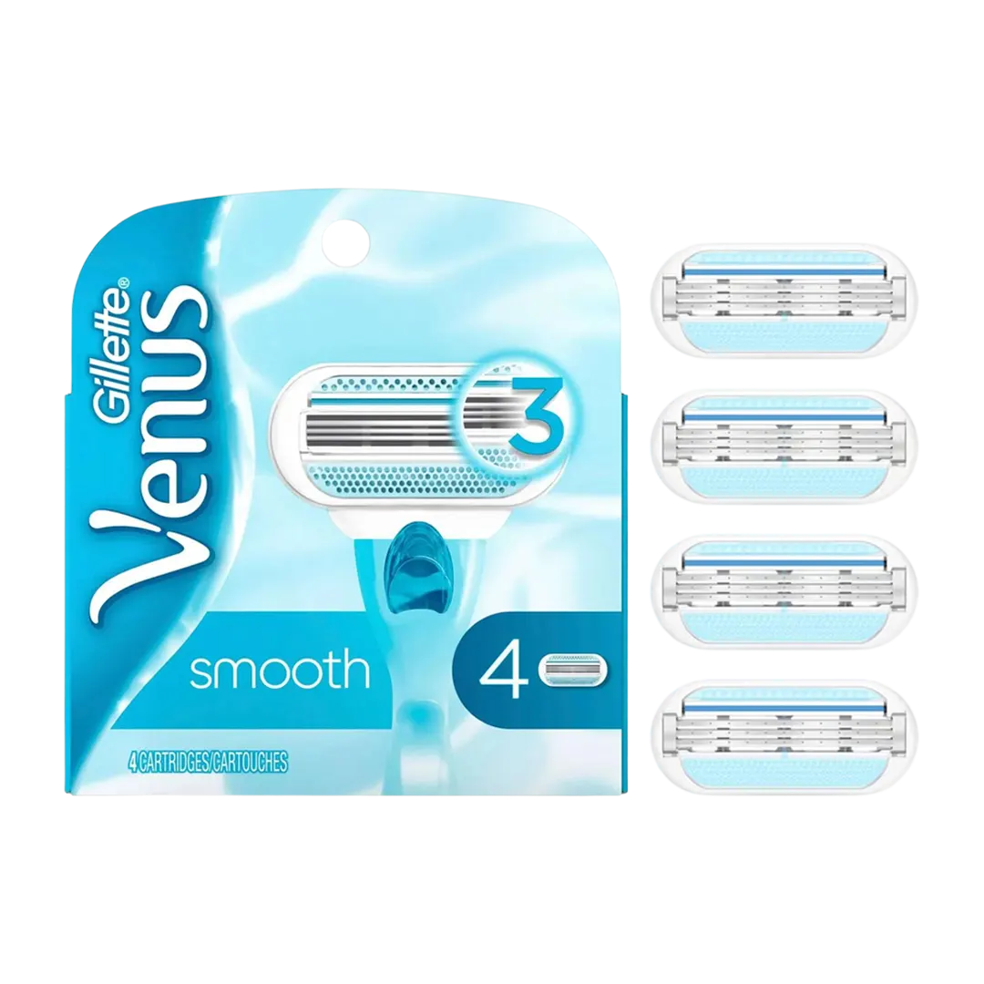 Gillette Venus Smooth Extra Replacement Blade - 4Pcs - Medaid International