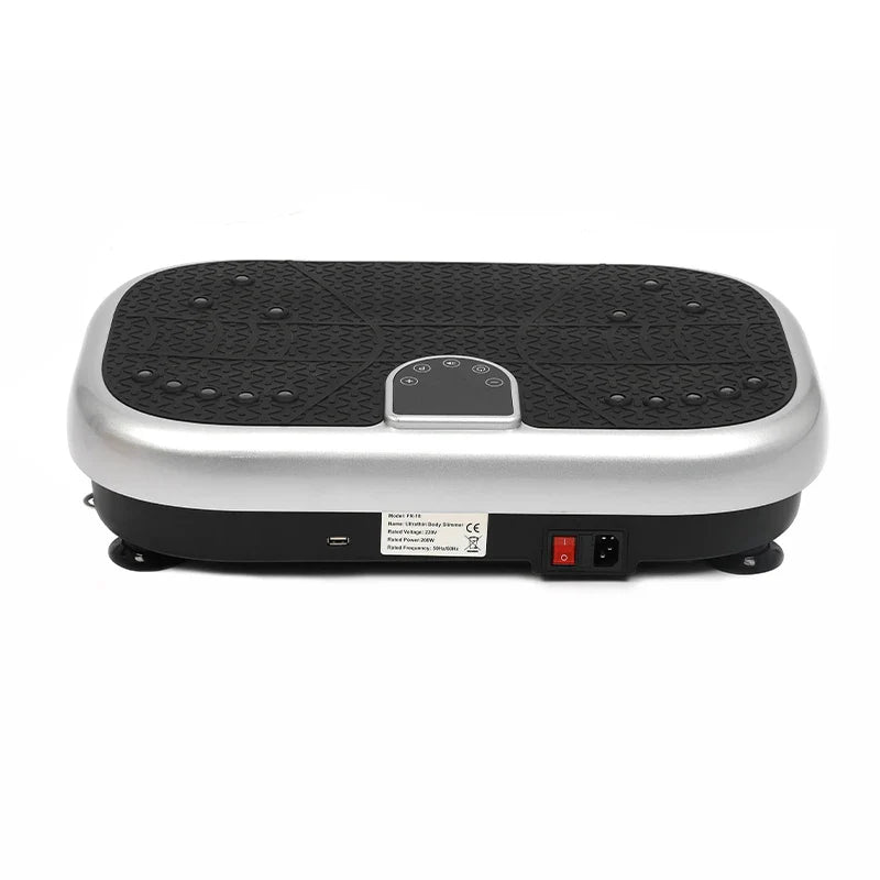 New Crazy Fit Electromagnetic Steel Massage Vibration Plate Ultrathin Eco-Friendly Body Slimmer Vertical Direction Platform