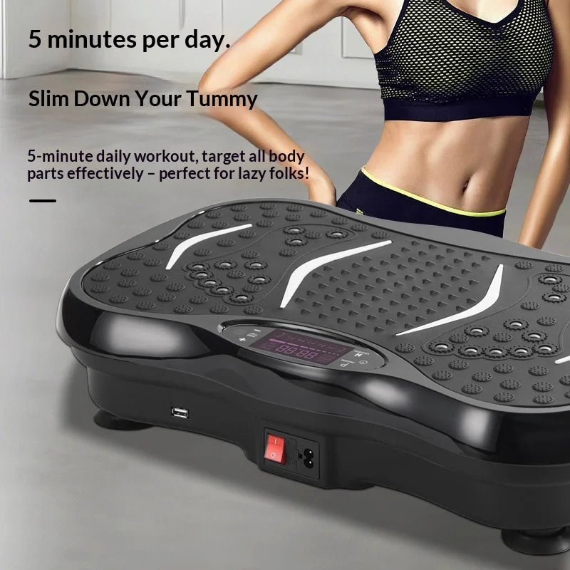 Q-HOME Smart Home Vibration Plate Machine Whole Body Workout Platform Exercise Trainer weight loss