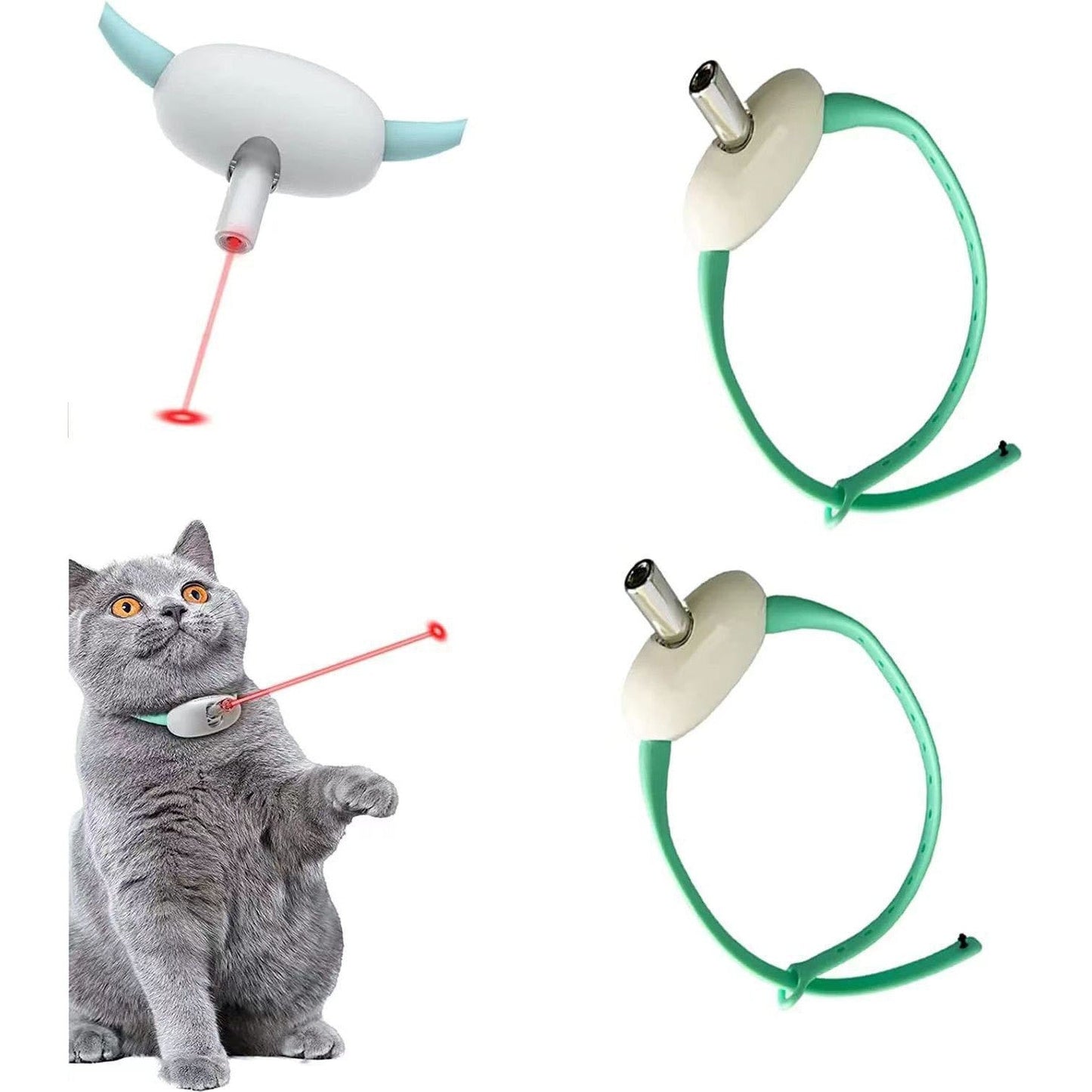 Interactive Cat Laser Collar Toy