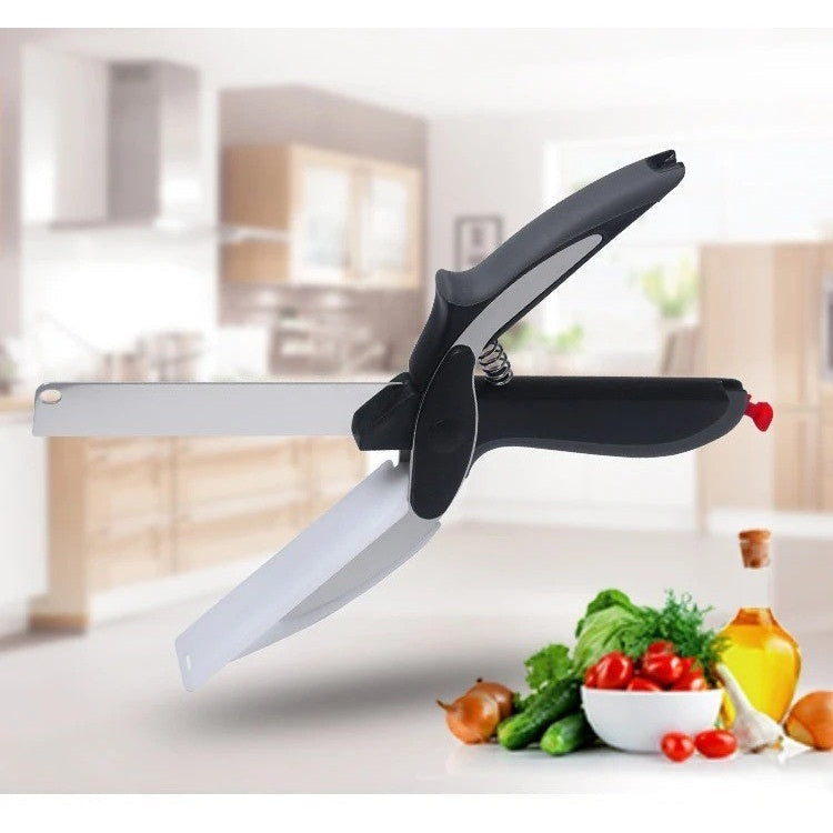 2 in 1 Kitchen Scissors and Knife
