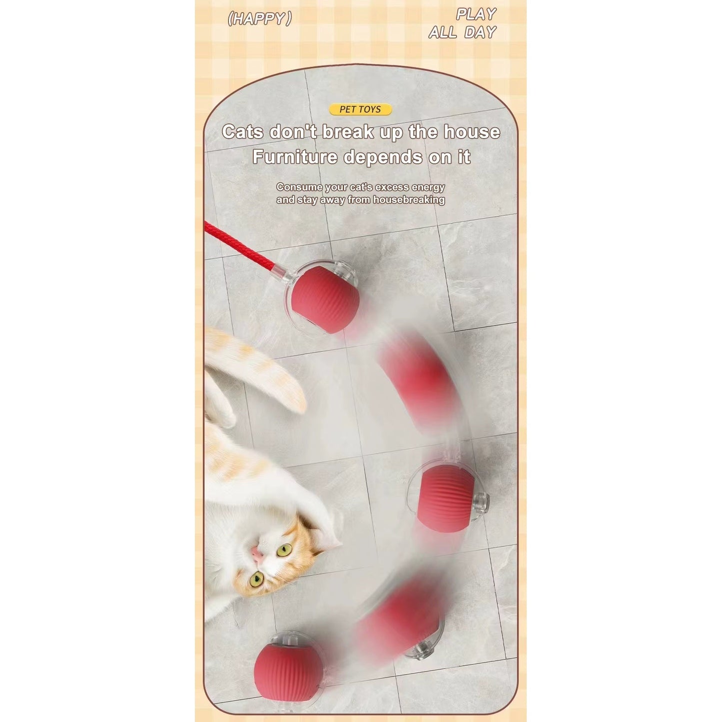 Pet Smart Ball Chasing Toy