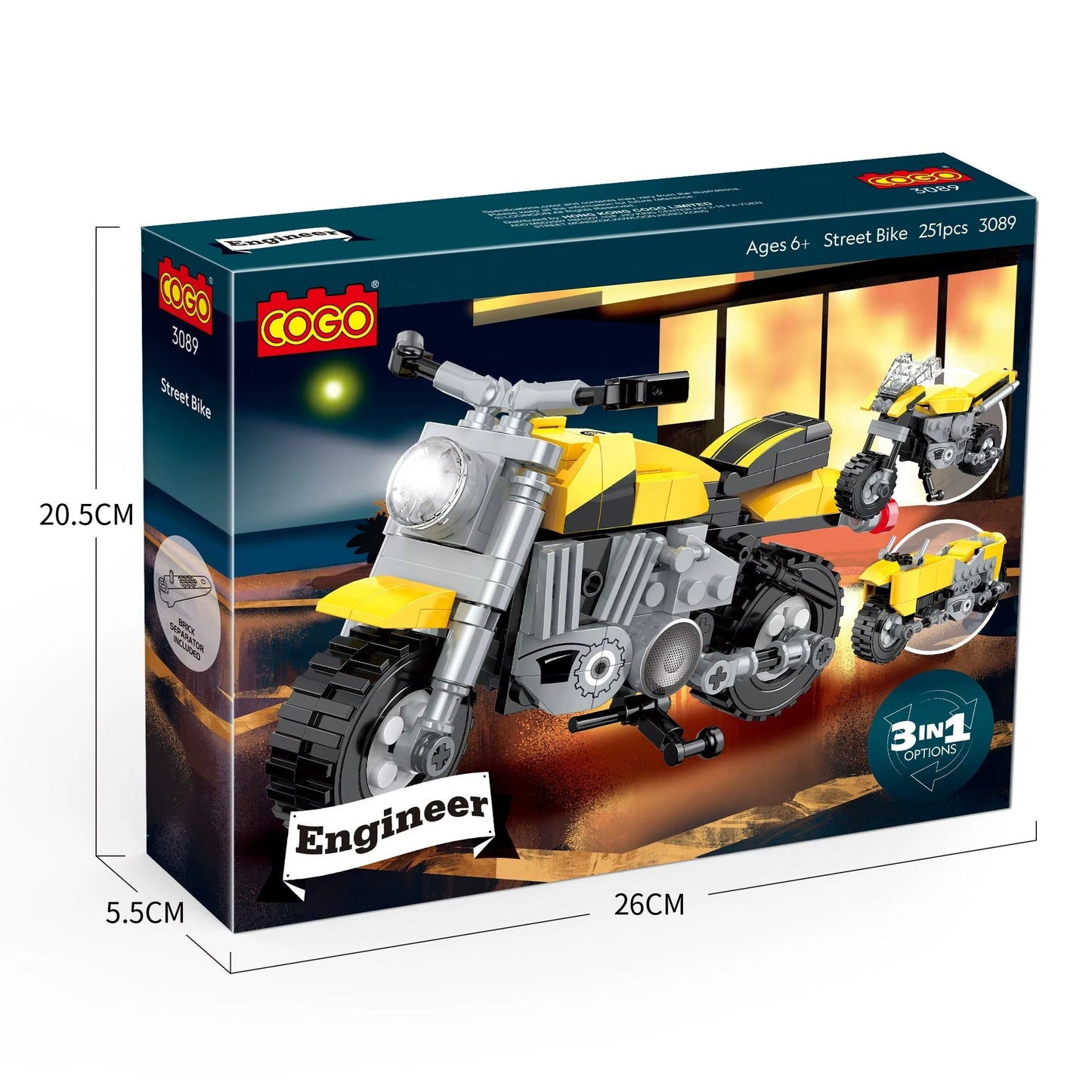 Moto Super Racing 3 in 1 Motorcycle Set Building Blocks Lebanon