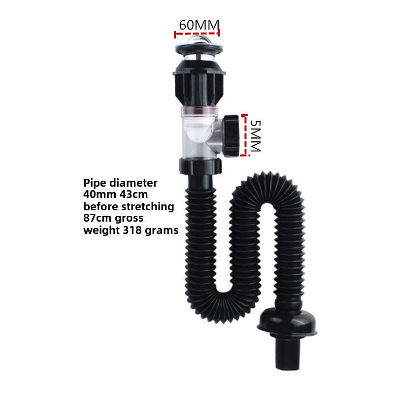 Anti-Odor ABS Basin Drain Pipe