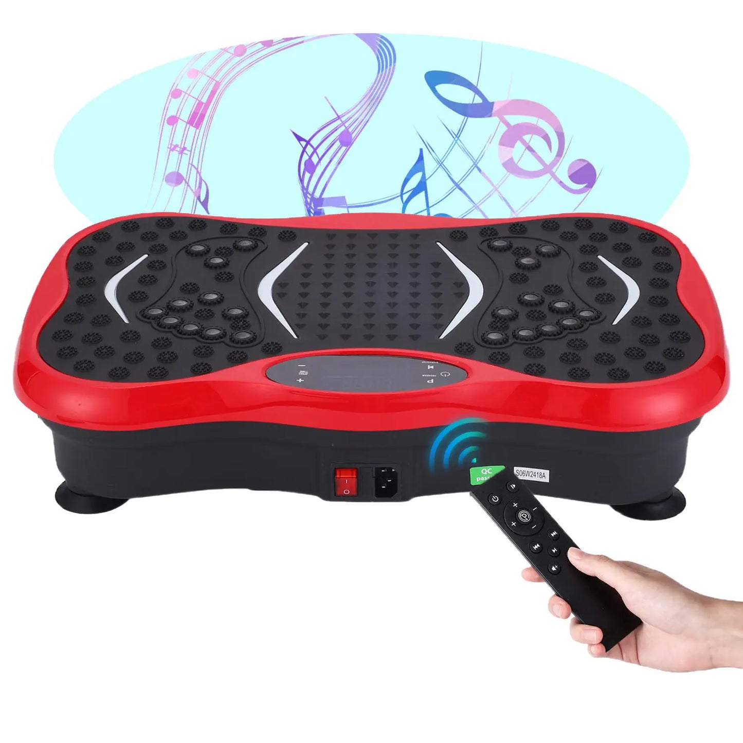 3-in-1 Vibration Plate Trainer Wireless Detachable Bands Multi-Scenario Electric Vibration Plate for Use Home