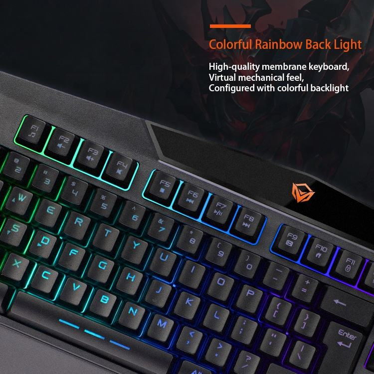 Backlit Gaming Keyboard and Mouse Combo Meetion C510 USB - Medaid International