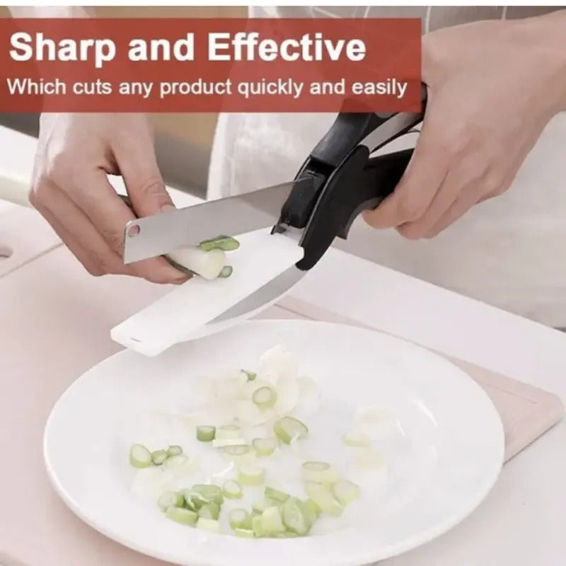 2 in 1 Kitchen Scissors and Knife