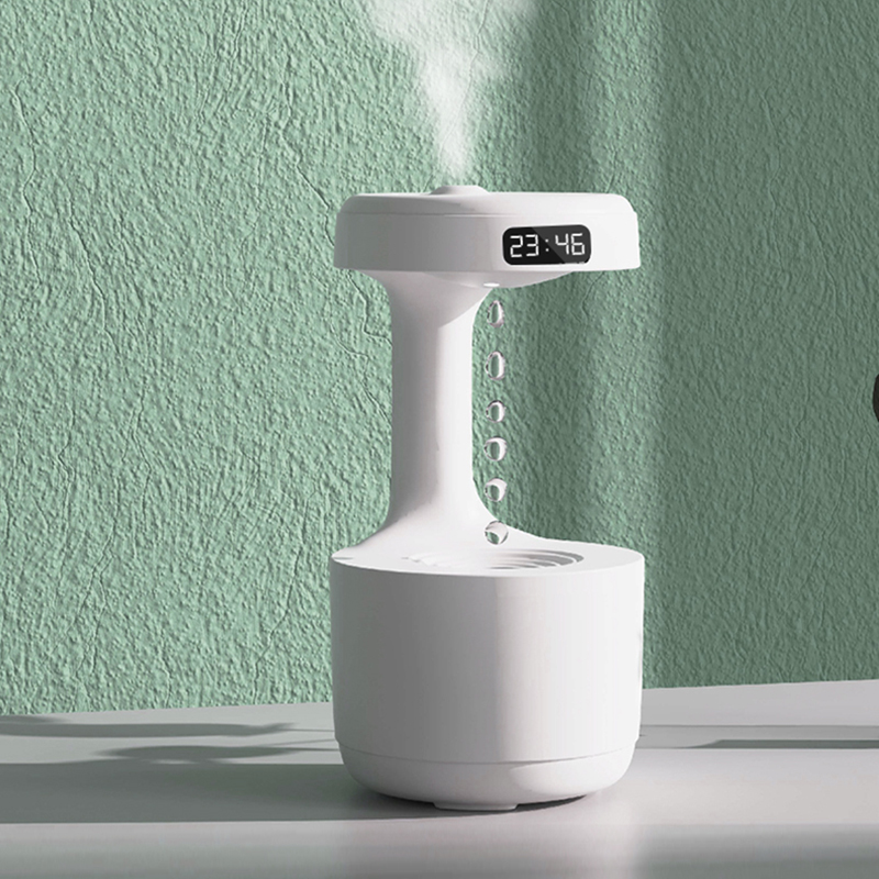ANTI-GRAVITY HUMIDIFIER WITH CLOCK مرطب هواء معاكس للجاذبية مع ساعة