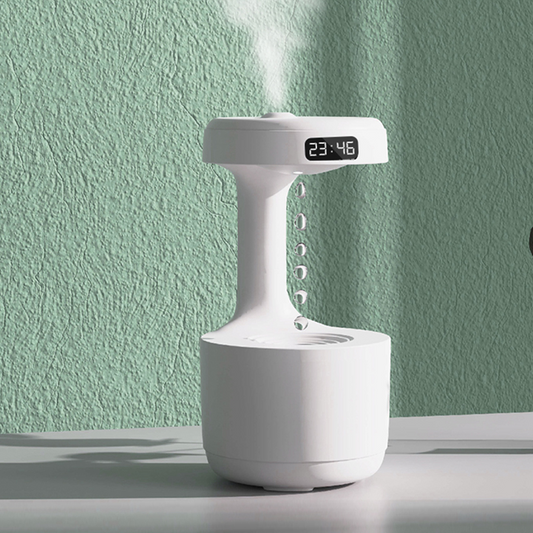 ANTI-GRAVITY HUMIDIFIER WITH CLOCK مرطب هواء معاكس للجاذبية مع ساعة