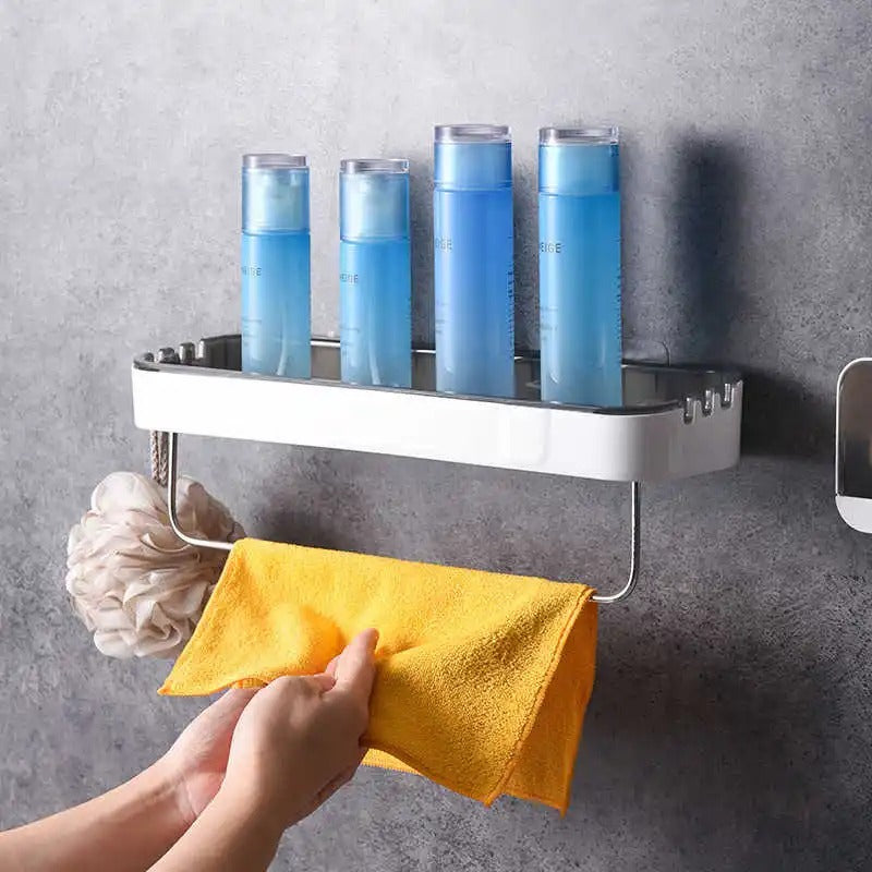 Adhesive Bathroom Storage Rack