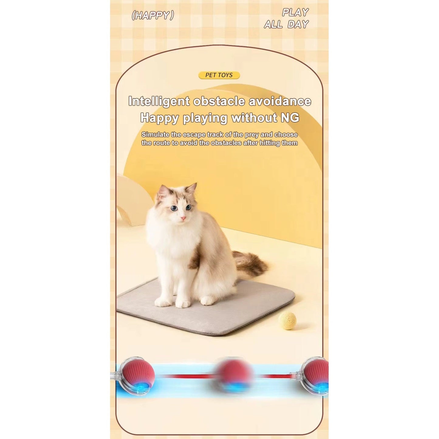 Pet Smart Ball Chasing Toy
