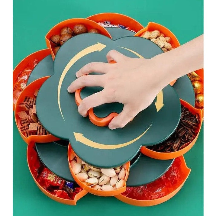 Rotating Flower Storage Box and Phone Holder