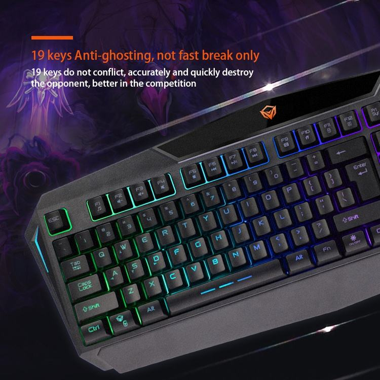 Backlit Gaming Keyboard and Mouse Combo Meetion C510 USB - Medaid International