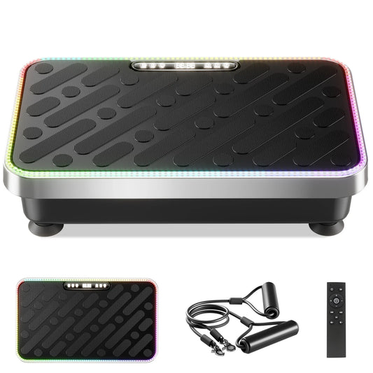 Electric Home Use Full-Body Exercise Vibrating Platform Iron Construction Vertical Direction Adjustable Speed (1-99 Levels) Safe