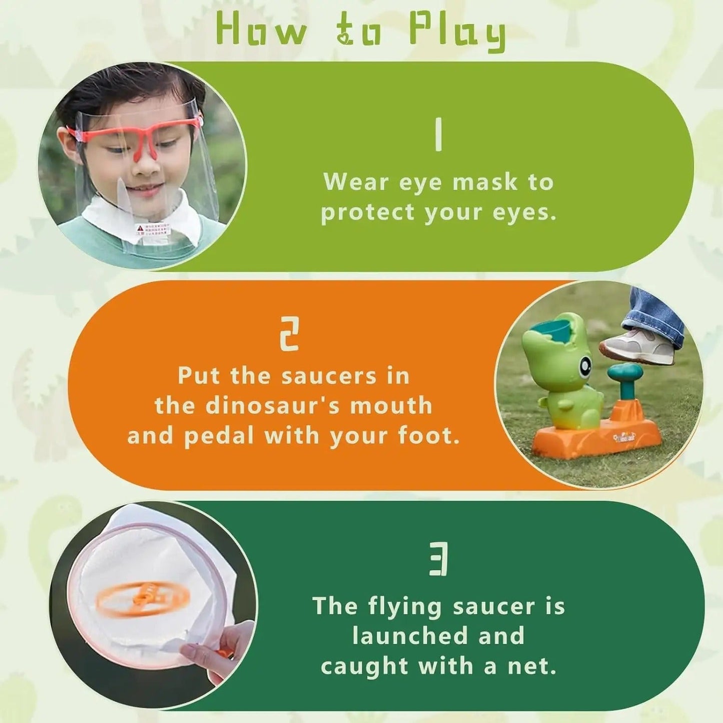 Dinosaur Frisbee Shooter Game