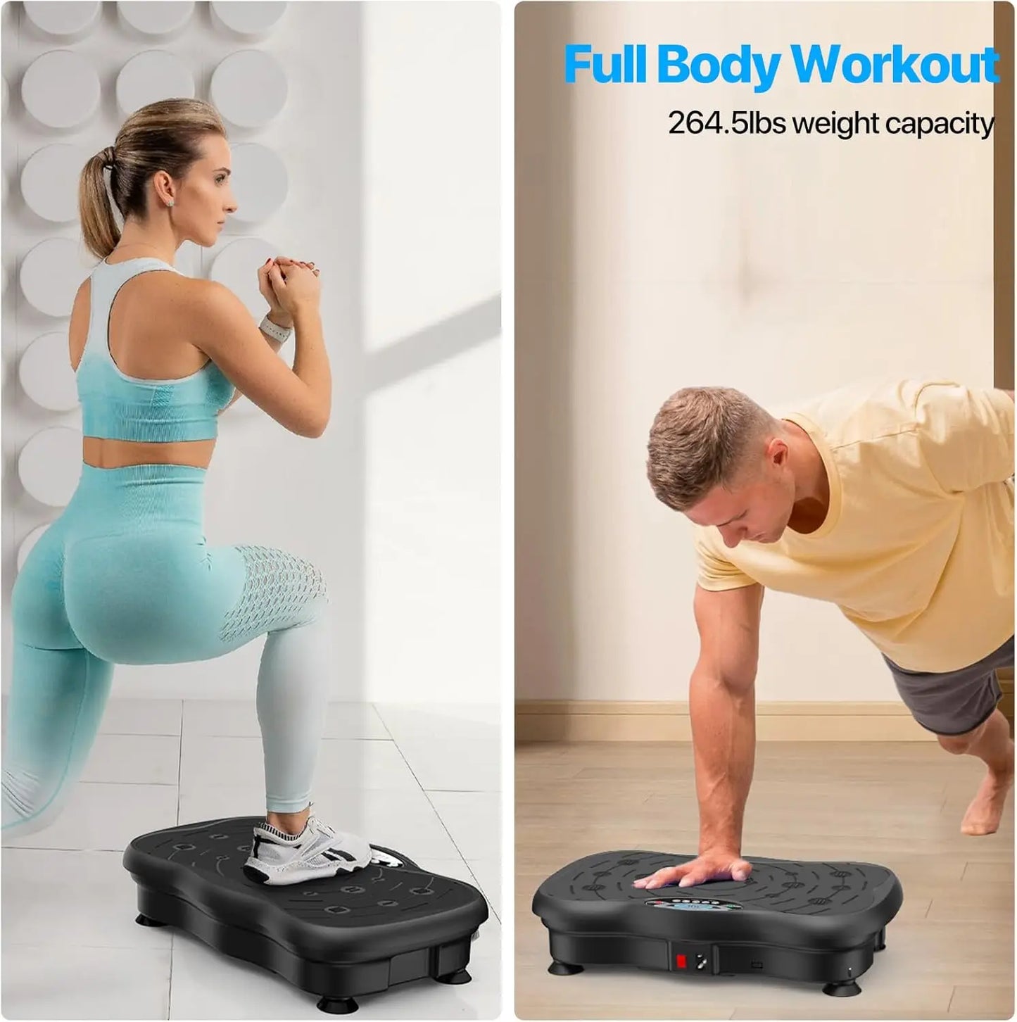 Full Body Workout Vibration Plate Exercise Machine 99 Adjustable Speeds Power Shaping Waver Crazy Fit Massage Plate for Vertical