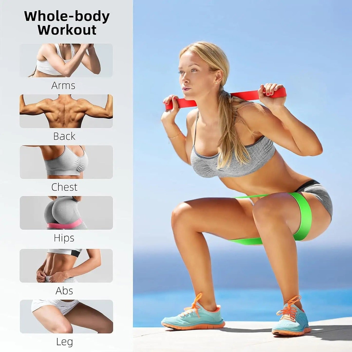 Rubber Elastic Band 5 Different Resistance Levels
