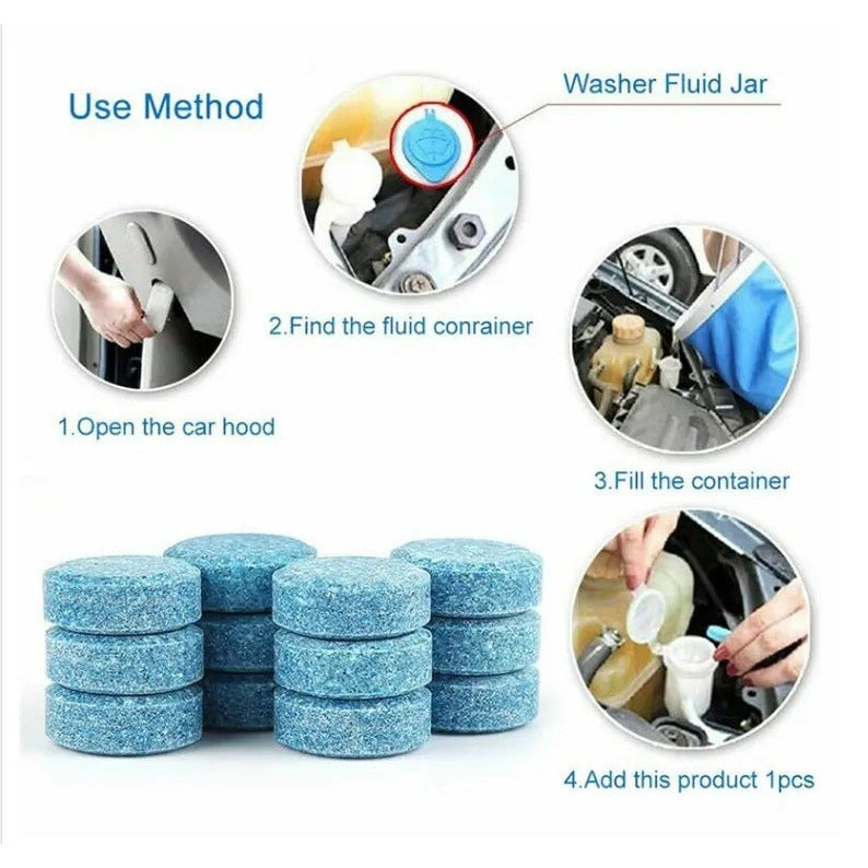 Glass Anti Friction Cleaning Tablets (Pack Of 10)