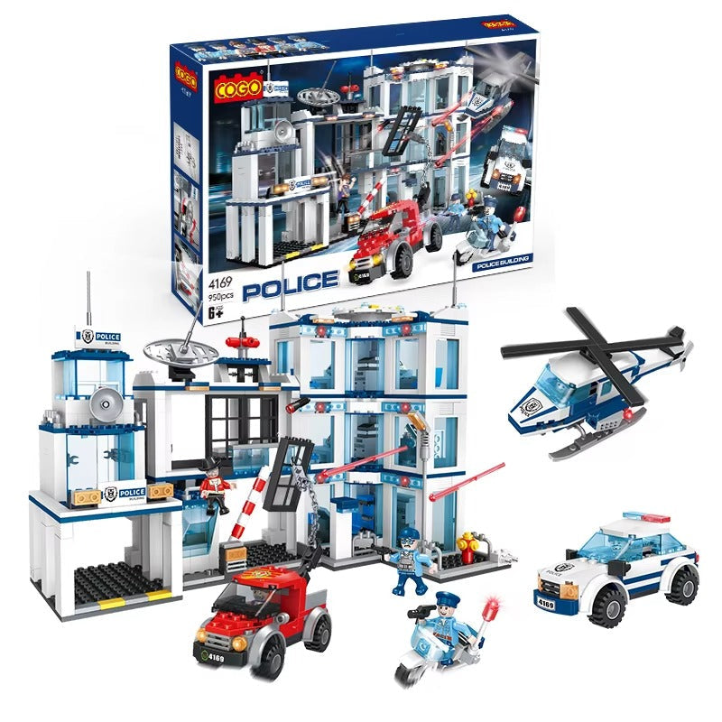 Build Block Bricks Police Station Helicopter Building Blocks Toy Set Lebanon