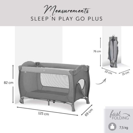 Hauck - Sleep N Play GO Plus - Grey
