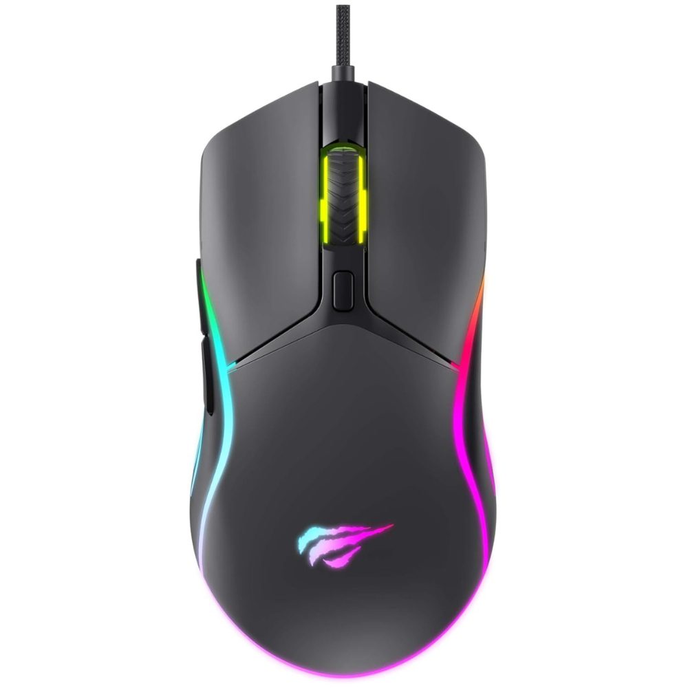 HAViT MS1029 RGB GAMING MOUSE BLACK WiRED