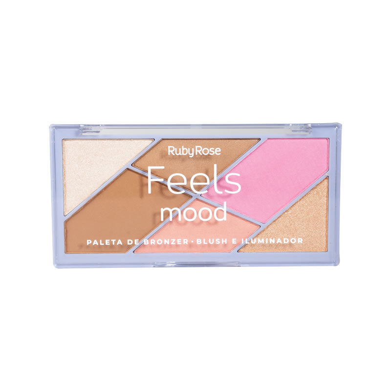 Ruby rose highlighter, blush and bronzer palette -HB-7528