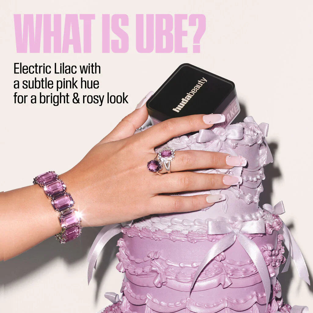 Huda Beauty Easy Bake Loose Baking and Setting Powder Ube Birthday Cake