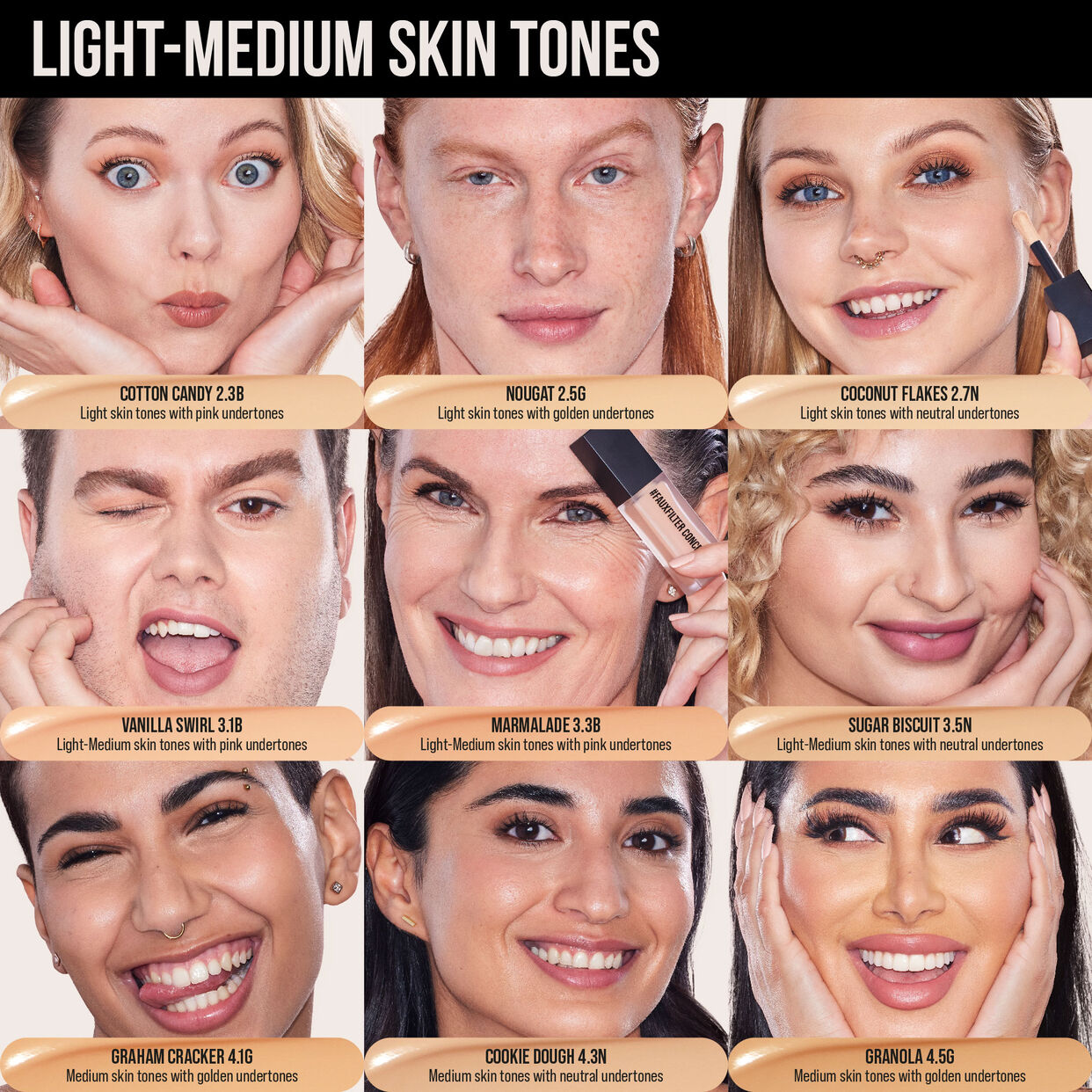 HUDA BEAUTY FAUX FILTER LUMINOUS MATTE LIQUID CONCEALER-COCONUT FLAKES 2.7N