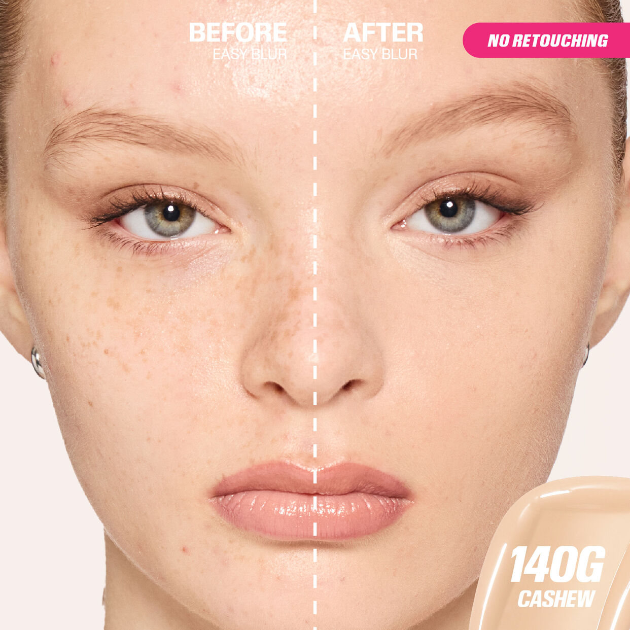HUDABEAUTY EASY BLUR FOUNDATION MINI-CASHEW 140 G-