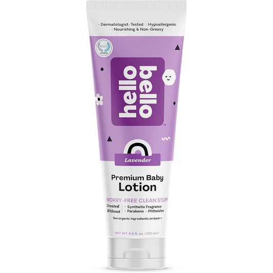 Hello Bello Premium Baby Lotion I Vegan and Cruelty-Free Moisturising Non-Greasy Lotion for Babies and Children I Soft Lavender Scent 8.5 FL oz - Medaid - Lebanon