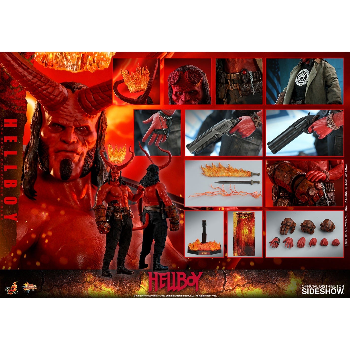 Marvel HELLBOY 1/6 Scale Action Figure By Hot Toys - Medaid International