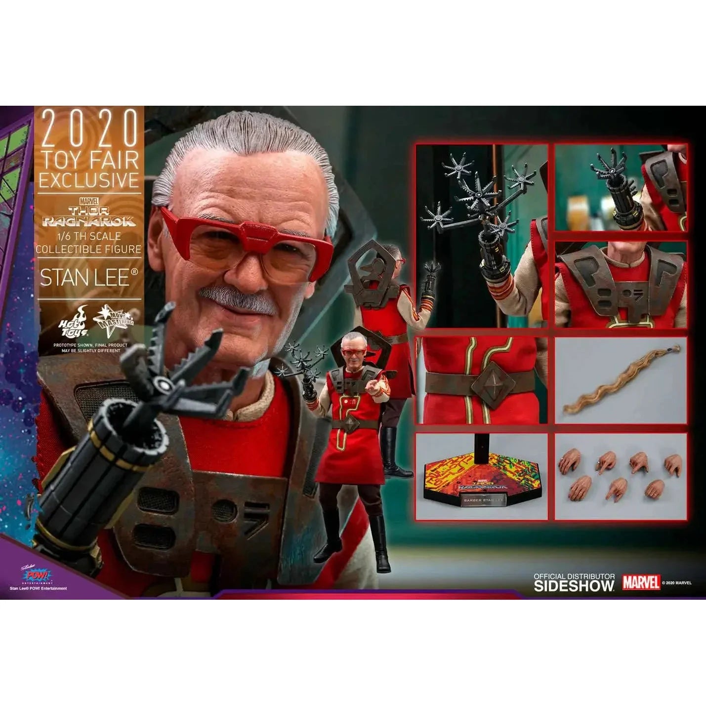 Marvel STAN LEE BARBER SAKAAR PLANET 1/6 Scale Action Figure By Hot Toys - Medaid International