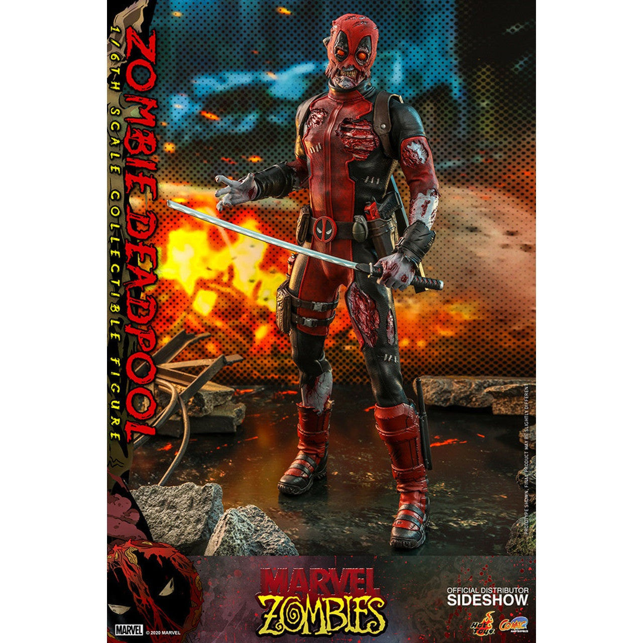 Marvel ZOMBIE DADPOOL 1/6 Scale Action Figure By Hot Toys - Medaid International