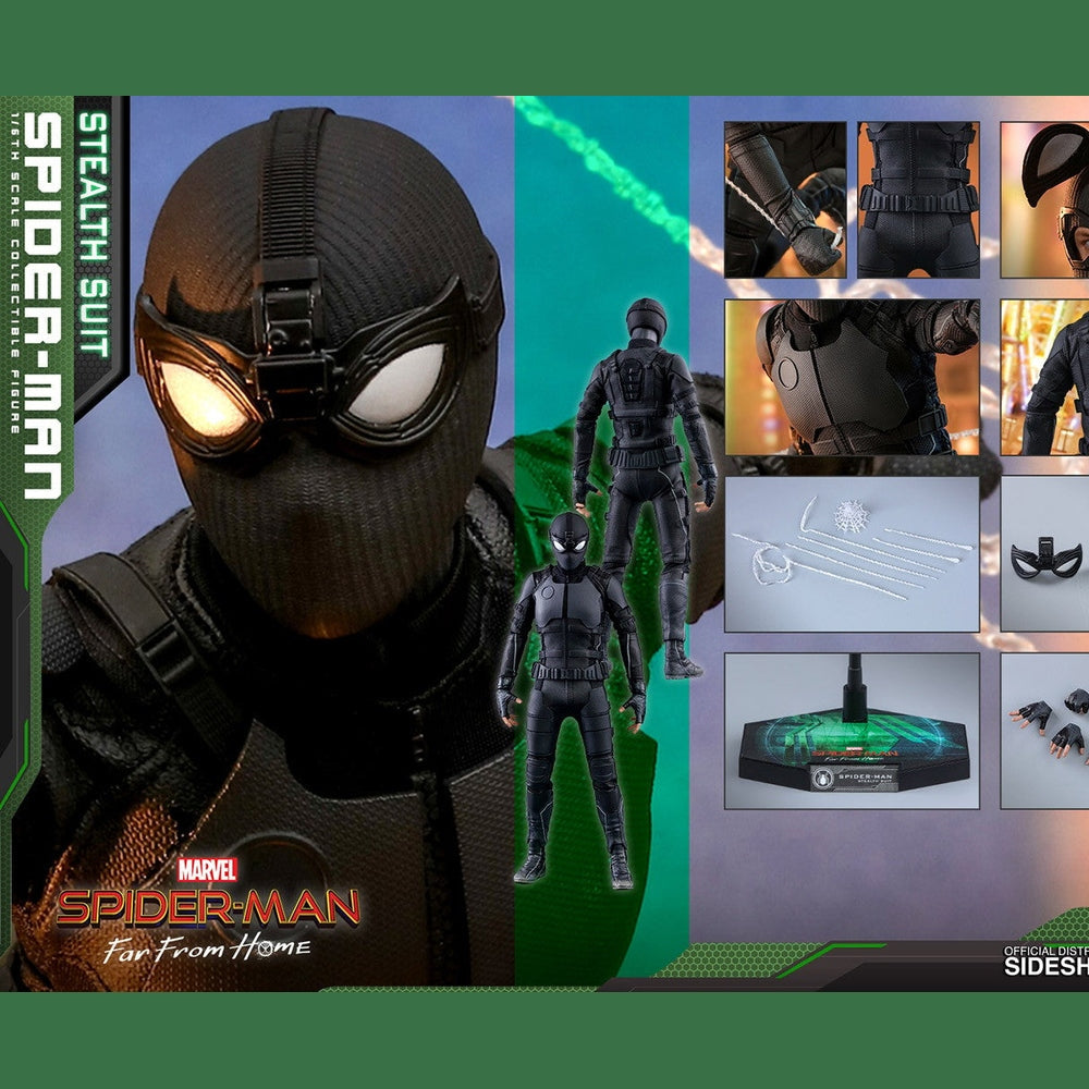Spider-Man (Stealth Suit) Action Figure By Hot Toys - Medaid International