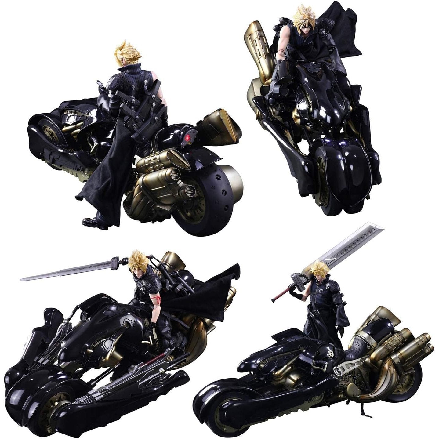 Square Enix Final Fantasy VII: Advent Children: Cloud Strife & Fenrir Play Arts Kai Action Figure - Medaid International