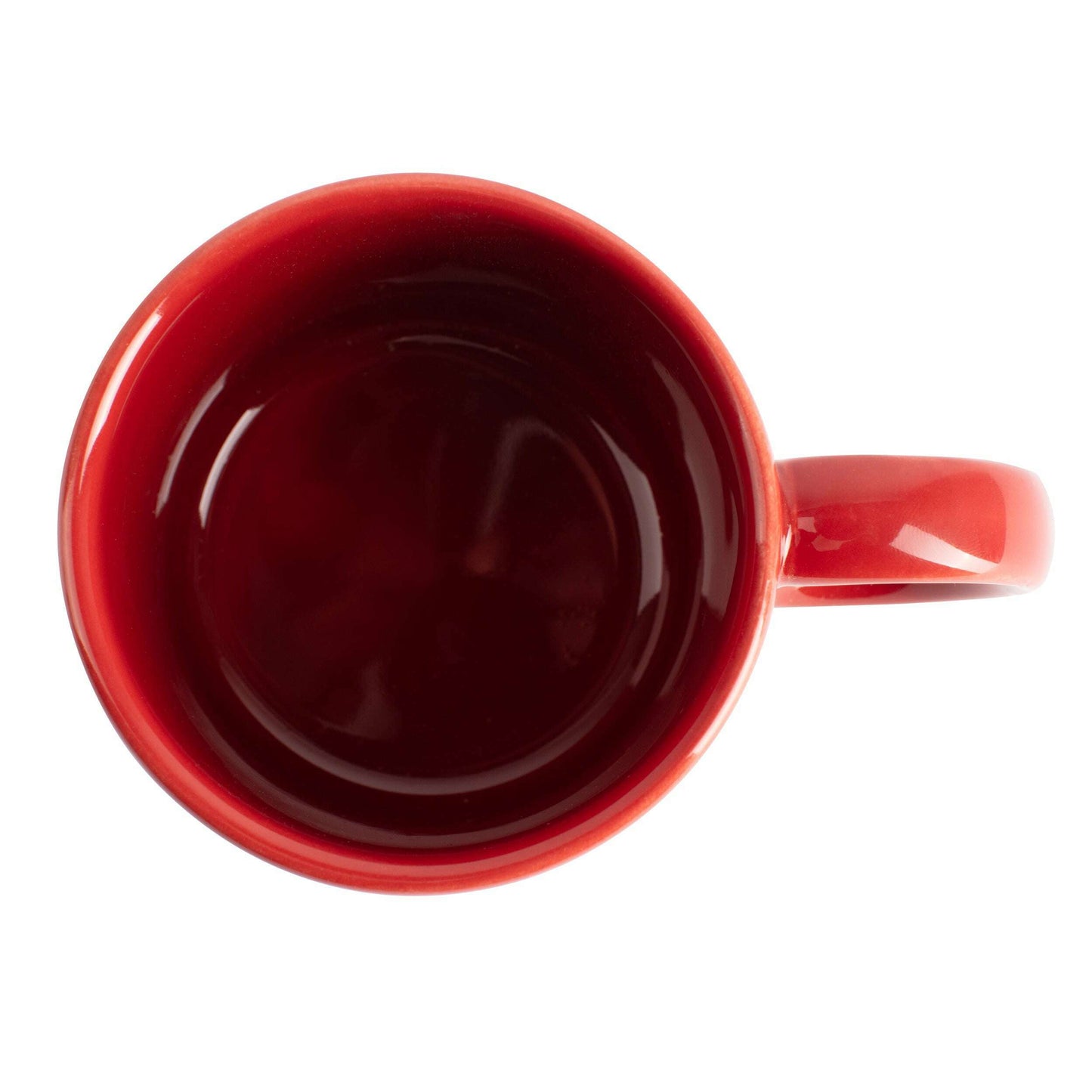 Set of 4 Mugs -  Stoneware Red Dots - Medaid International