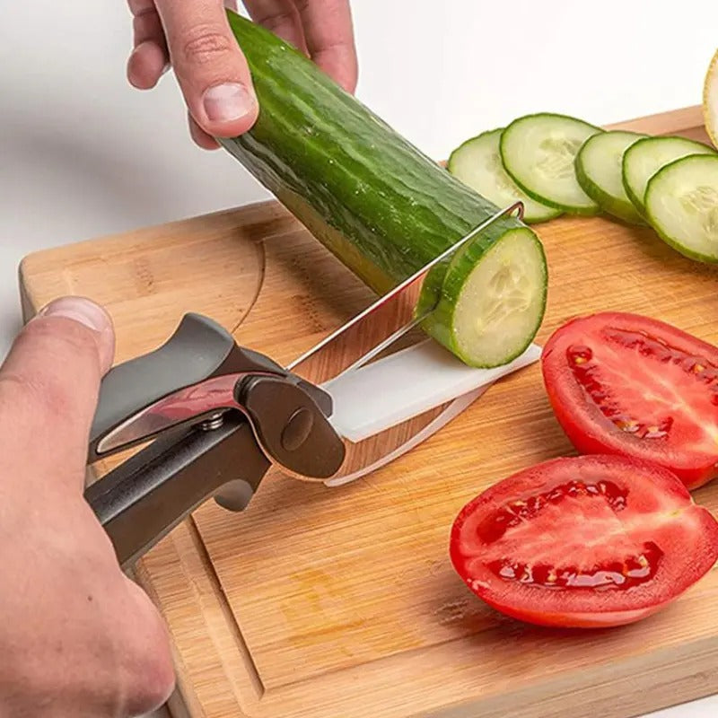 2 in 1 Kitchen Scissors and Knife