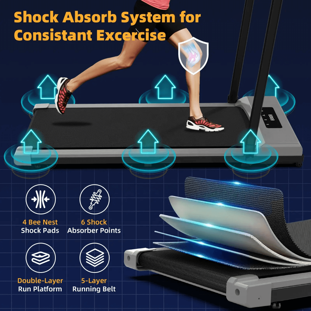 Smart Walking Pad Treadmill