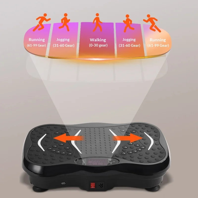 Q-HOME Smart Home Vibration Plate Machine Whole Body Workout Platform Exercise Trainer weight loss