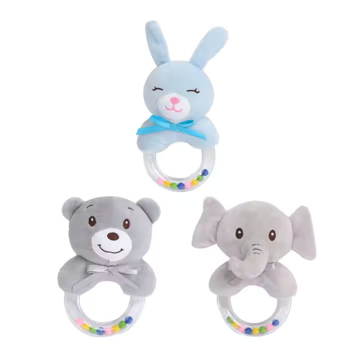 Tumama Kids - Soft Plush - Baby Hanging Rattle - Elephant