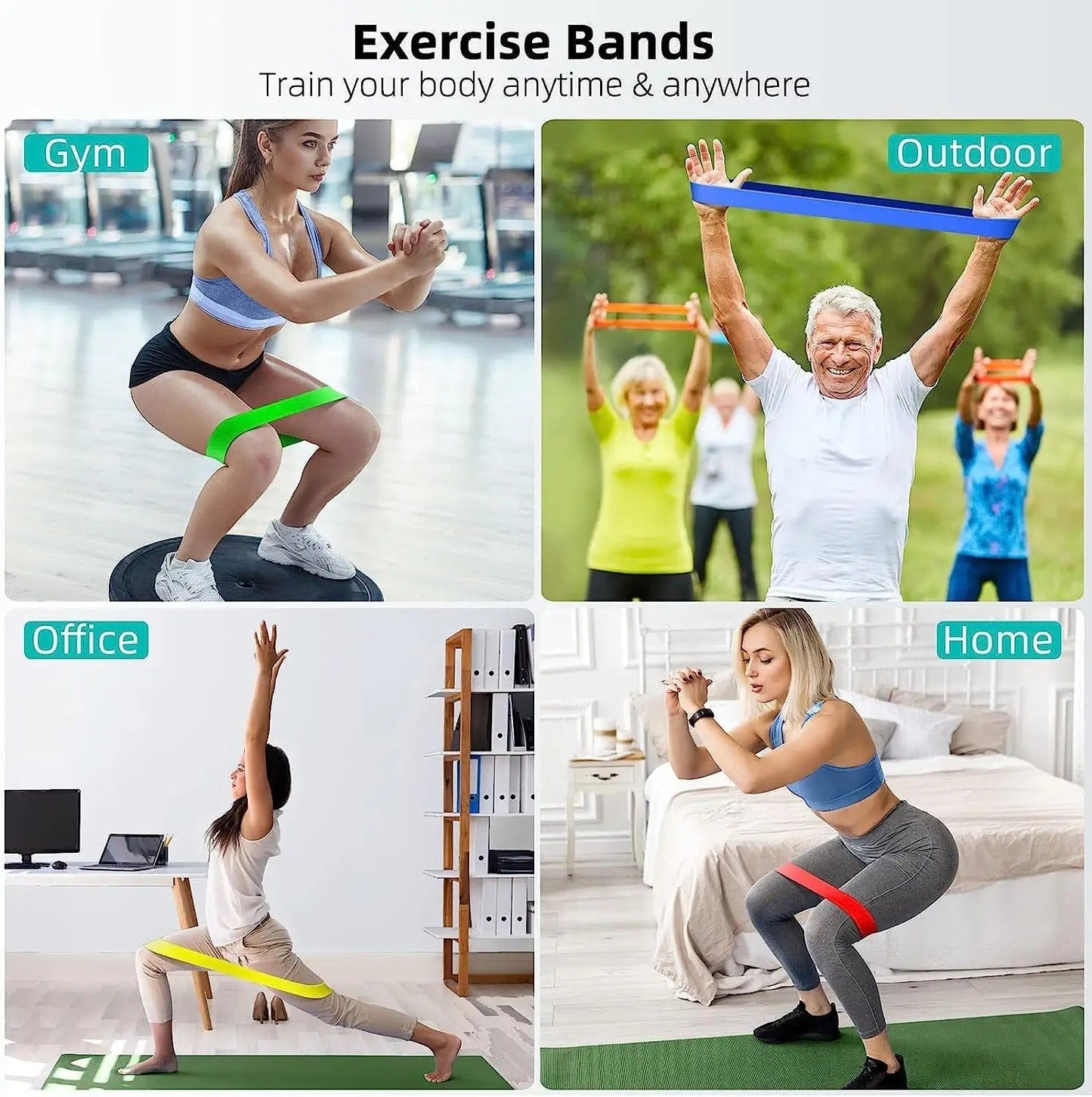 Rubber Elastic Band 5 Different Resistance Levels