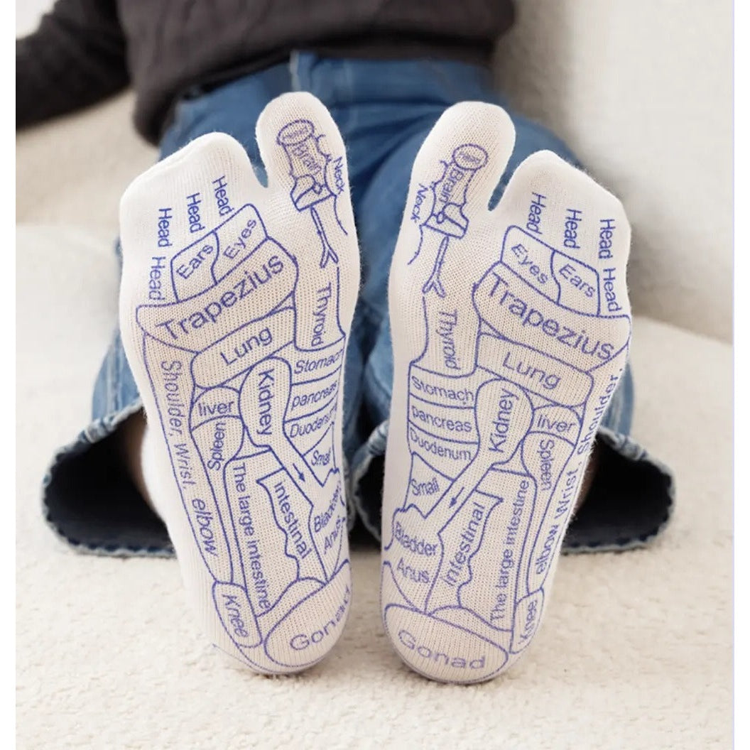 Reflexology Socks and Massage Stick Set