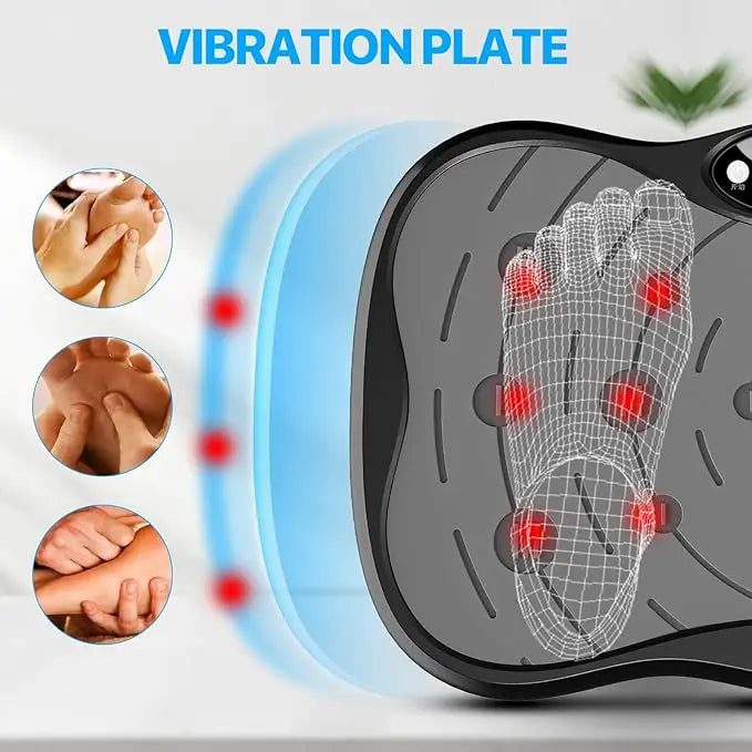 Full Body Workout Vibration Plate Exercise Machine 99 Adjustable Speeds Power Shaping Waver Crazy Fit Massage Plate for Vertical