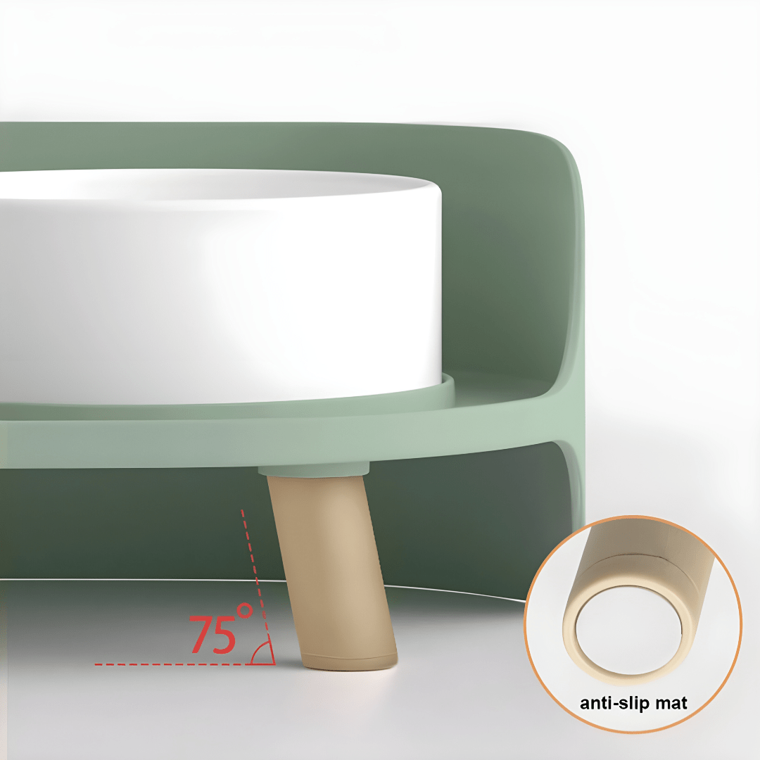 Anti-Spill Elevated Pet Bowl Feeder