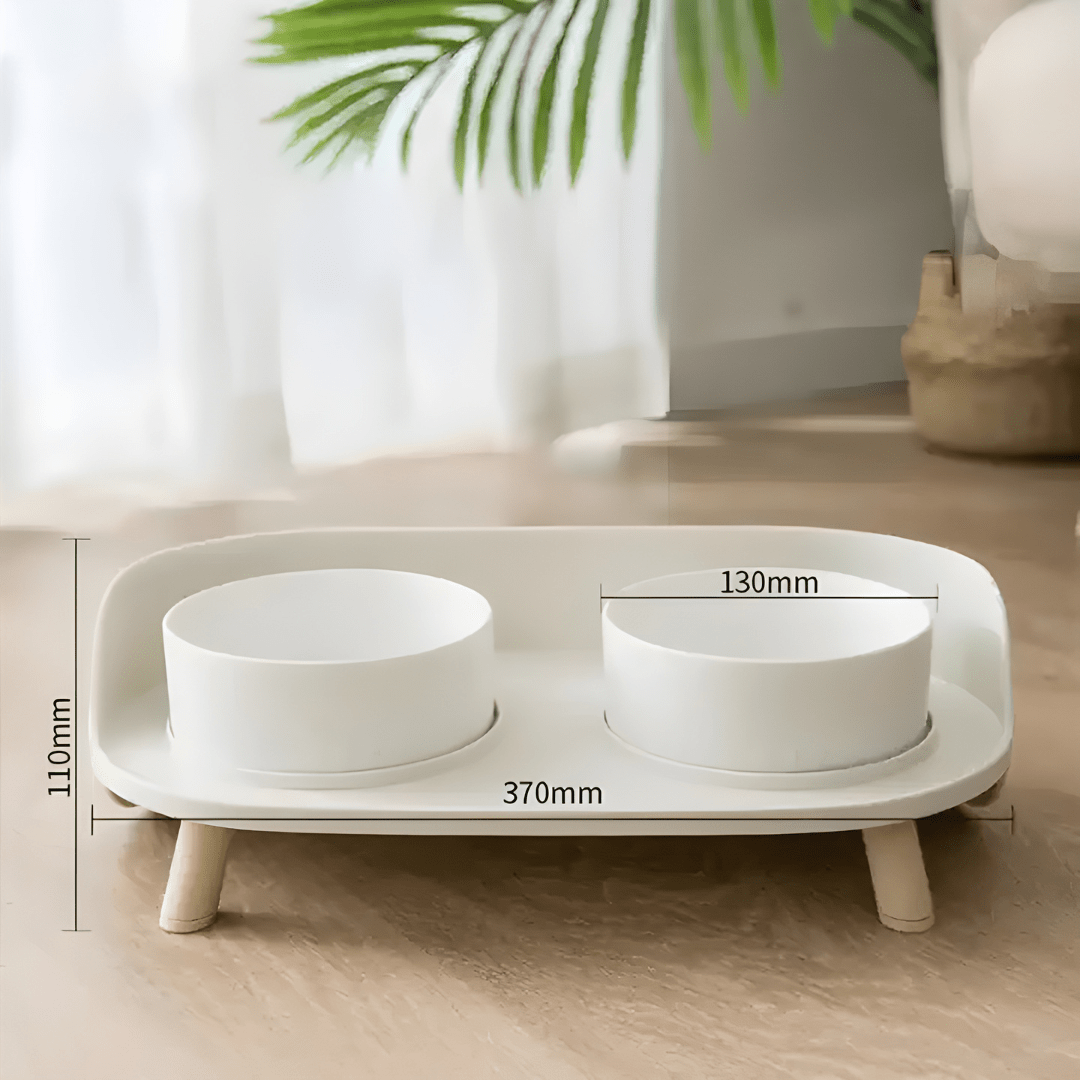 Anti-Spill Elevated Pet Bowl Feeder
